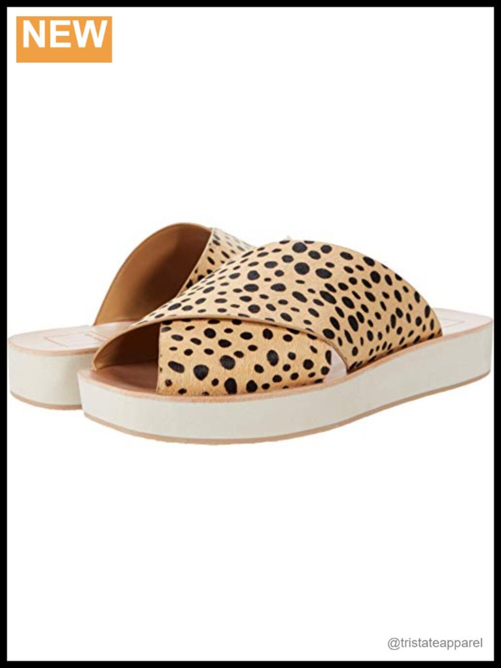 Dolce Vita Capri Slide Sandals Thick Criss Cross Straps Flexible EVA